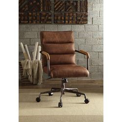 Harith Executive Office Chair in Retro Brown Top Grain Leather - Acme Furniture 92414
