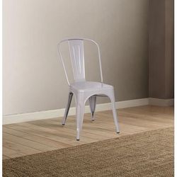 Jakia Side Chair (Set of 2) in Silver - Acme Furniture 96256