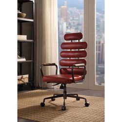 Calan Executive Office Chair in Vintage Red Leather - Acme Furniture 92109