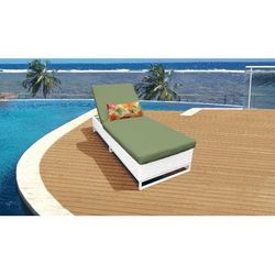 Miami Chaise Outdoor Wicker Patio Furniture in Cilantro - TK Classics Miami-1X-Cilantro