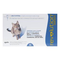 Revolution For Cats 5 -15lbs (Blue) 6 Doses - Get 55% Off Today