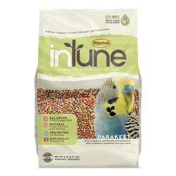 inTune Complete and Balanced Diet Fruit Extruded Parakeet Bird Food, 2 lbs.