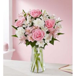 1-800-Flowers Flower Delivery Cherished Blooms Bouquet W/ Clear Vase | Happiness Delivered To Their Door