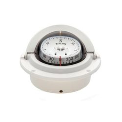 Ritchie F-83W Voyager Compass - Flush Mount - White F-83W