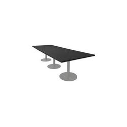 11' x 4' Rectangular Disc Base Conference Table