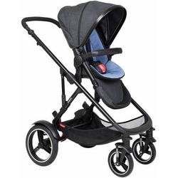 Phil & Teds Voyager Stroller & Liner - Black/Sky