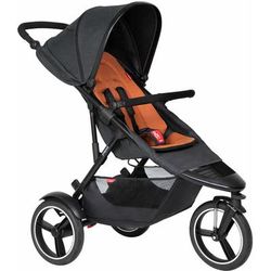 Phil & Teds Dash Stroller & Liner - Black/Rust