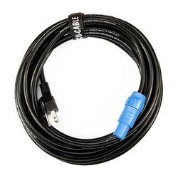 American DJ Locking Power Cable to Edison Cable, 25' SMPC25