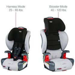 Britax Grow With You Clicktight Harness Booster Car Seat - Clean Comfort [New Version of the Frontie