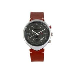 Breed Tempest Chronograph Leather-Band Watch w/Date Brown/Grey One Size BRD8604