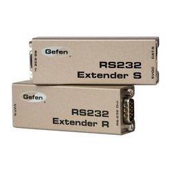 Gefen RS232 Serial Extender Sender With Receiver - Transfers Signals Over Network EXT-RS232