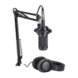 Audio-Technica AT2035PK Studio Condenser Microphone Pack with ATH-M20x Headphones and Cabl AT2035PK