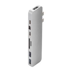 HYPER HyperDrive PRO 8-in-2 USB Type-C Hub for MacBook Pro & Air Laptops (Silver) GN28D-SILVER