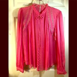 Free People Tops | Freepeopleblouse (Free Shipping ) | Color: Pink | Size: M