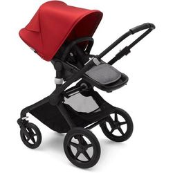 Bugaboo Fox2 Complete Stroller - Black/Grey Melange/Red