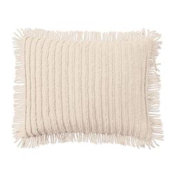 Chenille Sham by BrylaneHome in Eggshell (Size STAND) Pillow