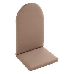 BH Outdoor Performance Adirondack Chair Cushion by BrylaneHome in Khaki Patio Seat Padding