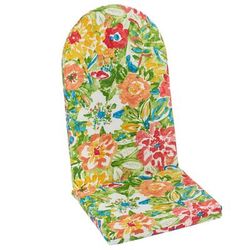 BH Outdoor Performance Adirondack Chair Cushion by BrylaneHome in Poppy Green Patio Seat Padding