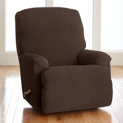BH Studio Brighton Stretch Recliner Slipcover by BH Studio in Chocolate