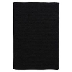 Simple Home Solid Rug by Colonial Mills in Black (Size 2'W X 4'L)