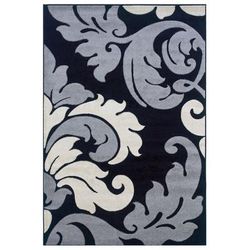 Corfu Black 8' x 10' Area Rug by Linon Home Décor in Black