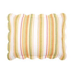 Florence Sham by BrylaneHome in Dandelion Stripe (Size STAND) Pillow