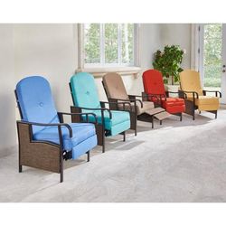 Oversized Outdoor Recliner by BrylaneHome in Sand Patio Chair