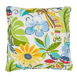 BH Outdoor Performance 16" Sq. Toss Pillow by BrylaneHome in Carolina Outdoor Patio Accent Pillow Cushion