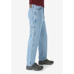 Men's Big & Tall Wrangler® Loose Fit Carpenter Jeans by Wrangler in Vintage Indigo (Size 46 32)