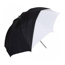 Westcott White Satin Umbrella with Removable Black Cover (45") 2016