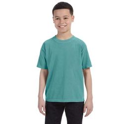 Comfort Colors C9018 Youth Ring Spun Top in Seafoam size Large | Ringspun Cotton CC9018, 9018