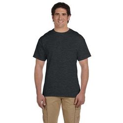 Fruit of the Loom 3931 Adult HD Cotton T-Shirt in Black Heather size 2XL 3930R, 3930