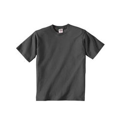 Fruit of the Loom 3931B Youth HD Cotton T-Shirt in Charcoal Grey size Medium 3930BR, 3930B