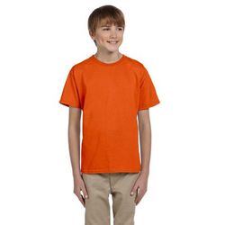 Fruit of the Loom 3931B Youth HD Cotton T-Shirt in Burnt Orange size XS 3930BR, 3930B