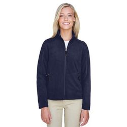 North End 78172 Women's Voyage Fleece Jacket in Classic Navy Blue size Medium | Polyester
