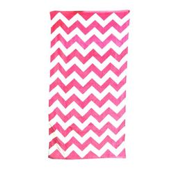 Carmel Towel Company C3060 Classic Beach in Perfect Pink Chevron | Cotton C3060X, C3060P, LBC3060, C3060S, C3060C, C3060A