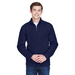 North End 88172 Men's Voyage Fleece Jacket in Classic Navy Blue size 4XL | Polyester
