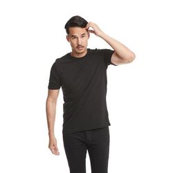 Next Level 6200 Poly/Cotton Crew T-Shirt in Black size 3XL | Ringspun Cotton NL6200