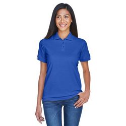 UltraClub 8530 Women's Classic PiquÃ© Polo Shirt in Royal Blue size Medium | Cotton