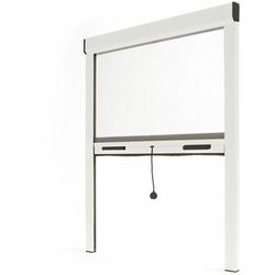 Store moustiquaire Recoupable Alu - l 150 x h 160 cm - Blanc - Unitaire - Blanc