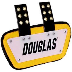 Douglas Custom Pro CP Series Removable Football Back Plate - 6 Inch White/Gold