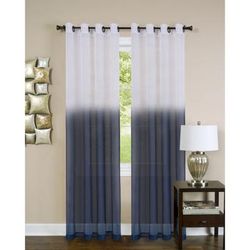 Wide Width Essence Window Curtain Panel by Achim Home Décor in Blue (Size 52" W 84" L)