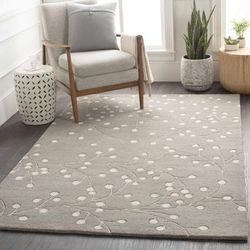 Portland 2' x 3' Cottage Handmade Contemporary Wool Light Gray/Beige/Gray Area Rug - Hauteloom