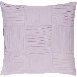 Corton 22" Square Modern Cotton Lilac/Mauve Throw Pillow - Boutique Rugs