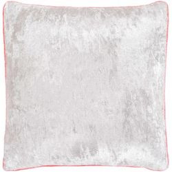 Lacon 20" Square Modern Light Gray/Pink Throw Pillow - Boutique Rugs