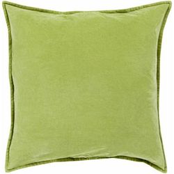 Anchor 22" Square Modern Cotton Olive Lumbar Pillow - Boutique Rugs