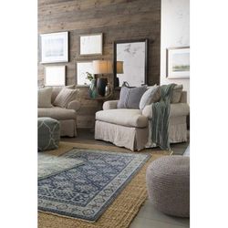 Rockaway 16"H x 20"W x 20"D Cottage Jute Medium Gray Pouf - Boutique Rugs