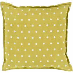 Bunya 22" Square Cottage Cream/Olive Throw Pillow - Boutique Rugs
