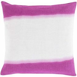 Gosberton 22" Square Modern Fuchsia/Lavender/Light Gray Throw Pillow - Boutique Rugs