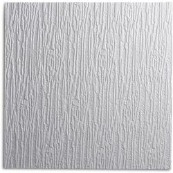 Saarpor - decosa Dalle de plafond Hamburg - polystyrène - blanc - effet crépi - 50 x 50 cm - 8